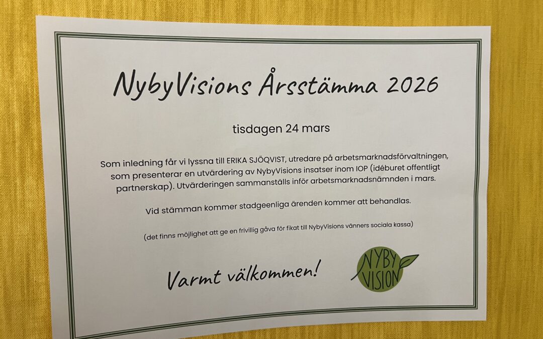 Välkommen på årsstämma