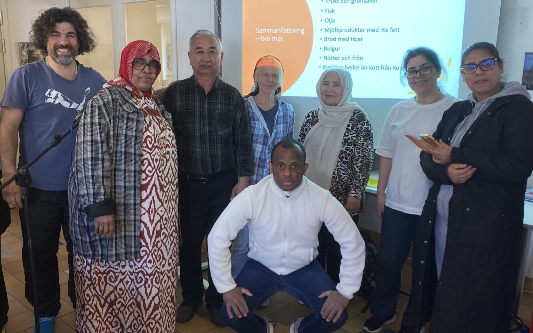 Engagemang kring bra mat